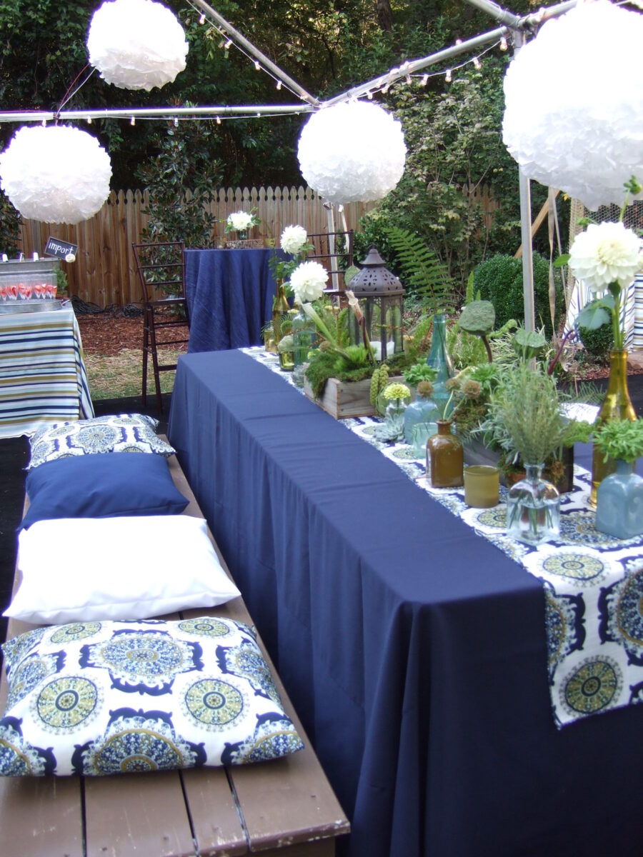 DIY Paper Lanterns Set Up