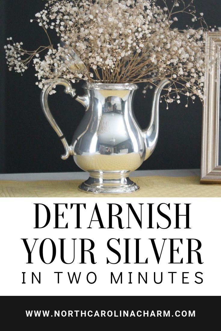 De-tarnish your silver {in less than 2 minutes}