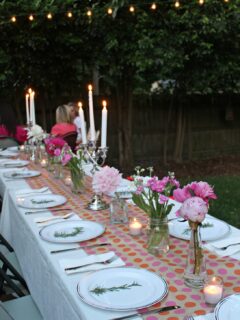 Dinner Party Friends Tablescape