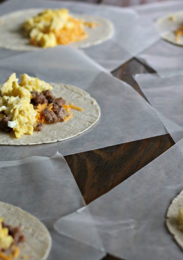 Easy Freezer Breakfast Burritos