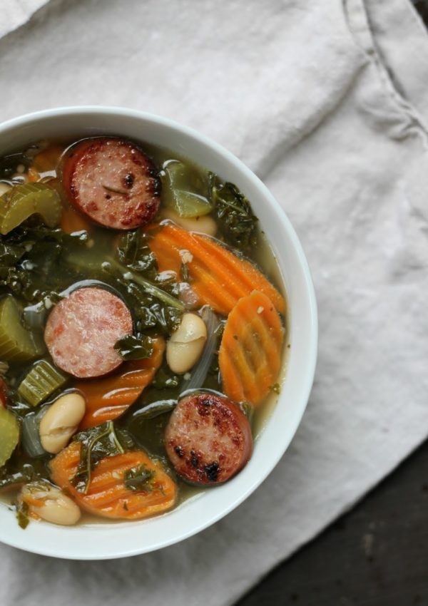 Sausage, Bean & Kale Soup