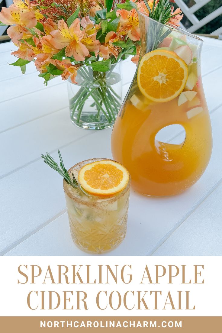 Sparkling Apple Cider Cocktail