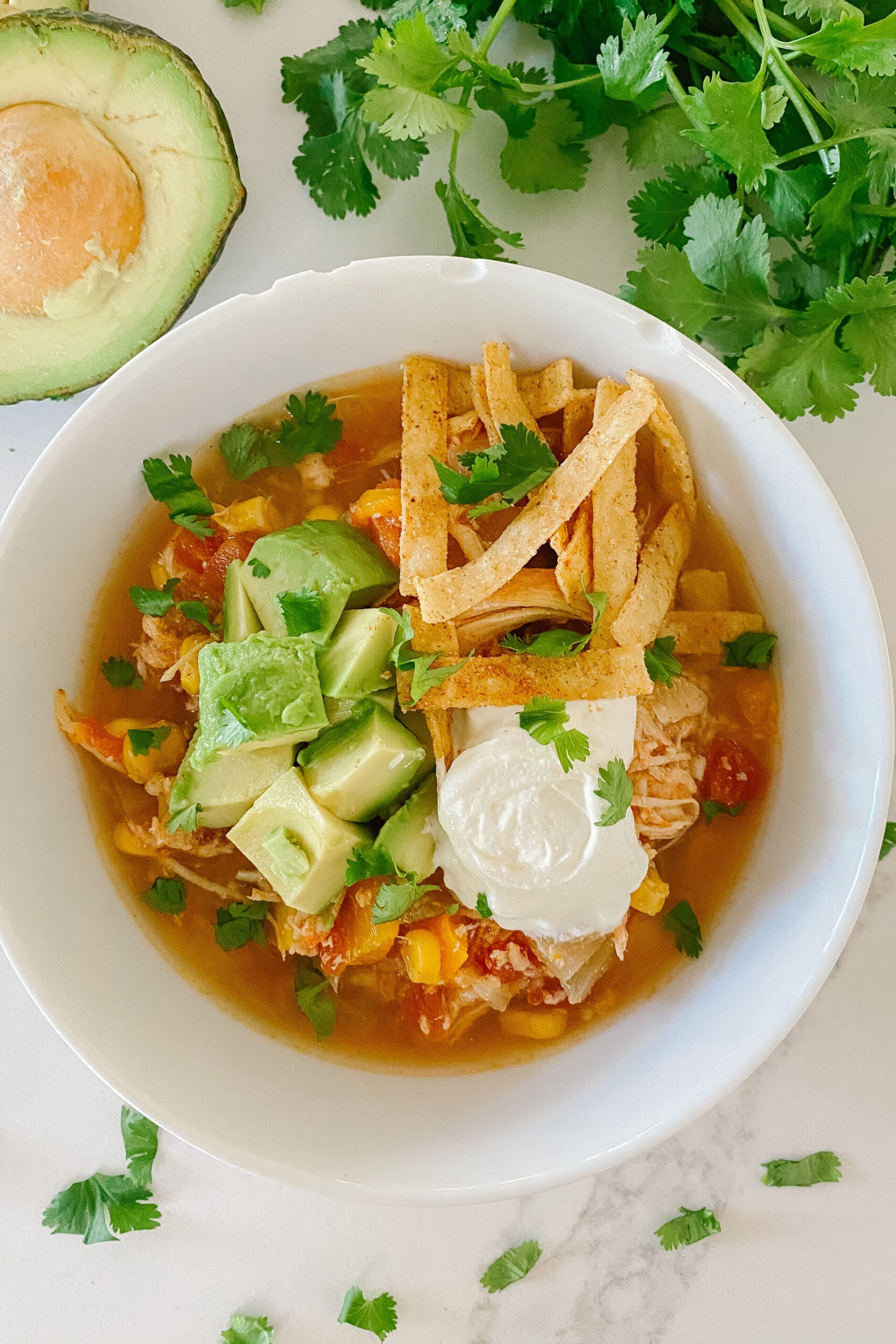 Chicken Tortilla Slow Cooker Soup