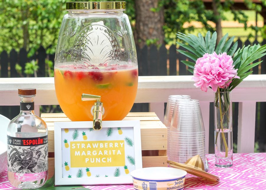Strawberry Margarita Punch Cinco de Mayo