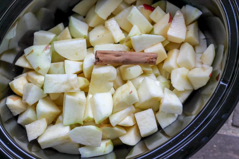 Crockpot Applesauce + Applesauce BBQ Chicken Carolina Charm