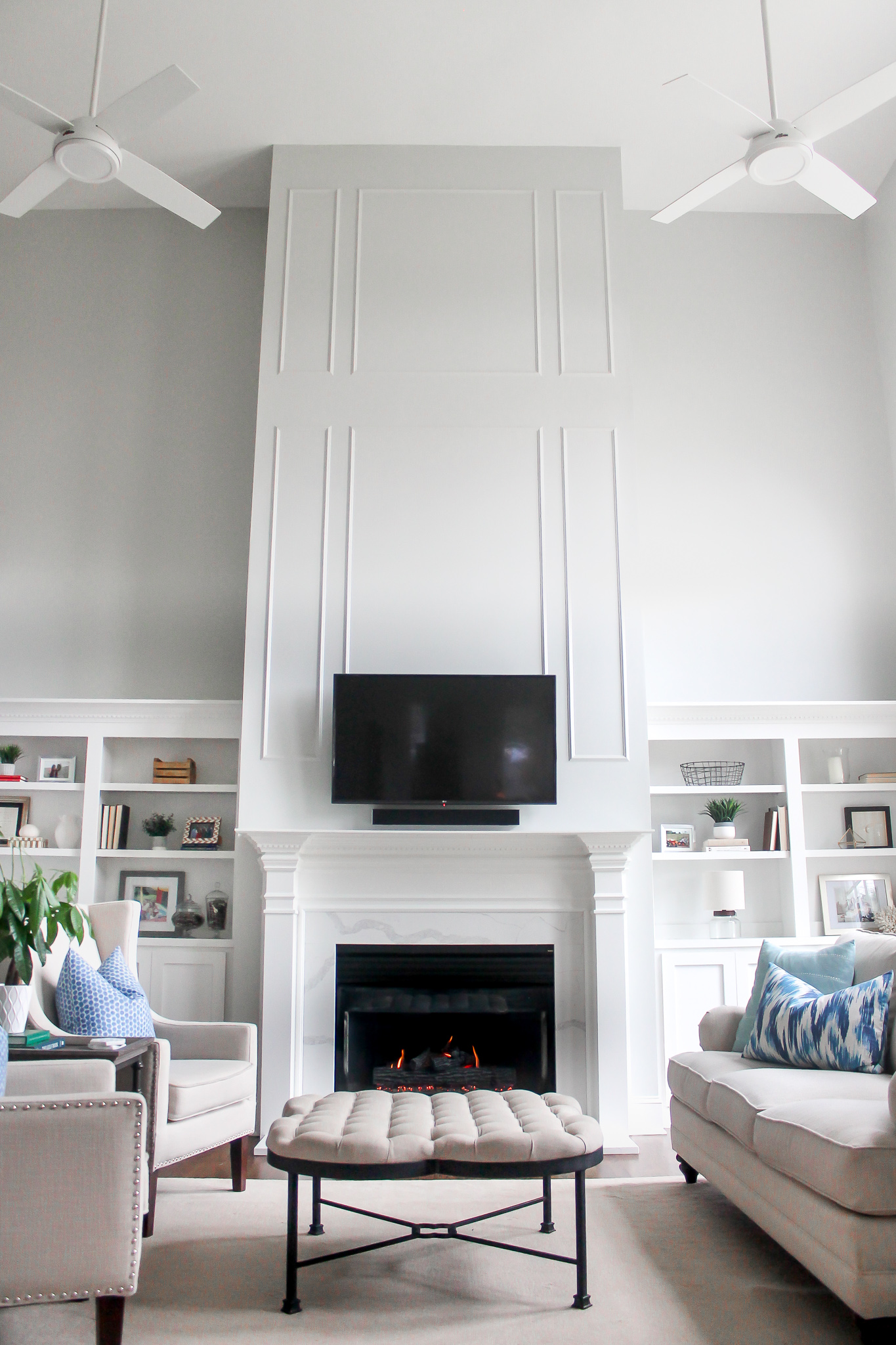 North Carolina lifestyle blogger, Christina shares a fireplace mantel makeover. Check out how she styles and decorates this fireplace mantel!