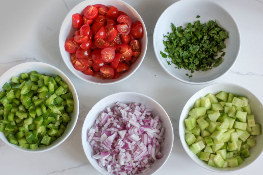 Chicken Shawarma Quinoa Bowl ingredients 