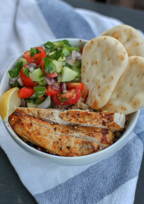 Chicken Shawarma Quinoa Bowls