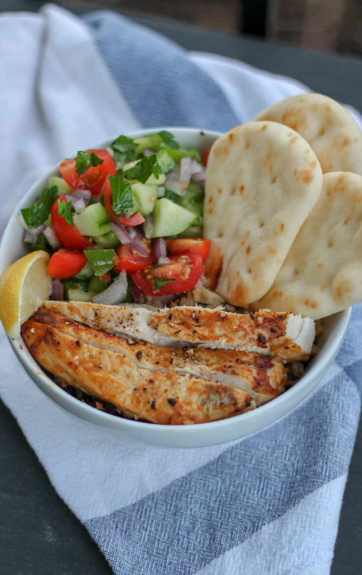 Chicken Shawarma Quinoa Bowls