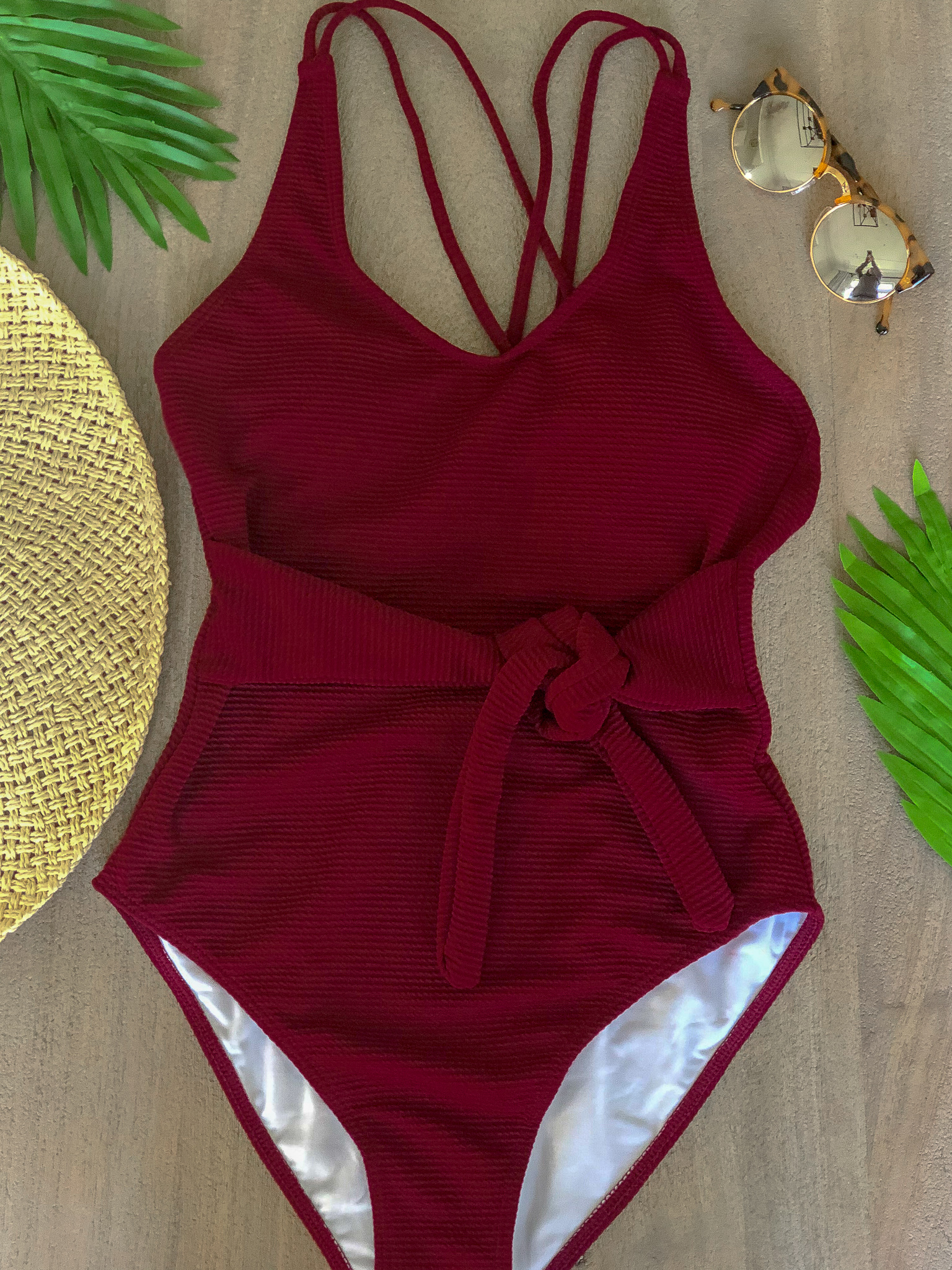 maroon one piece amazon 