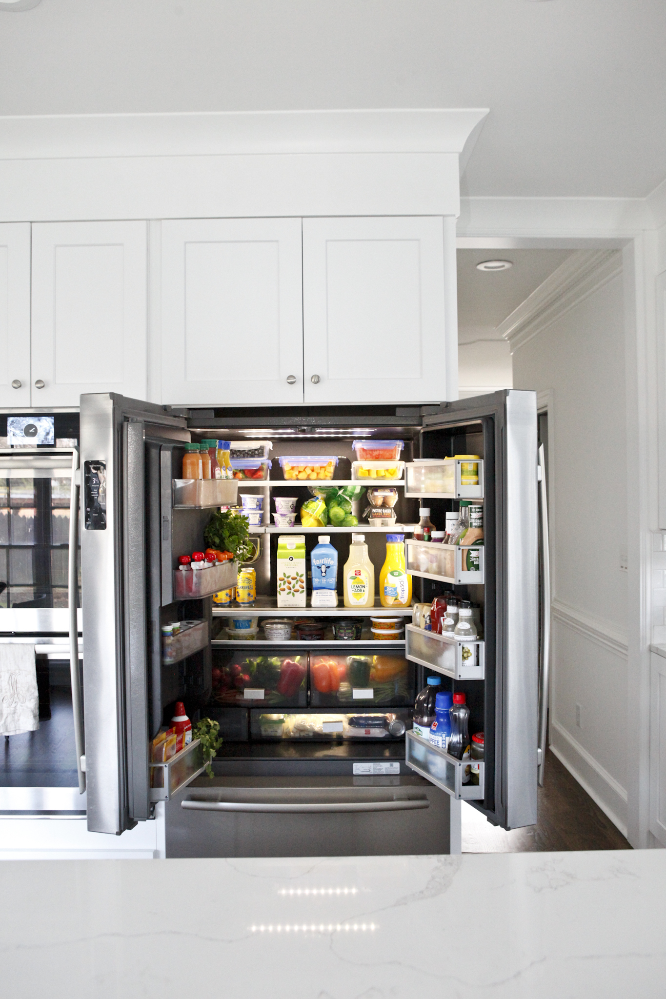 inside refrigerator 