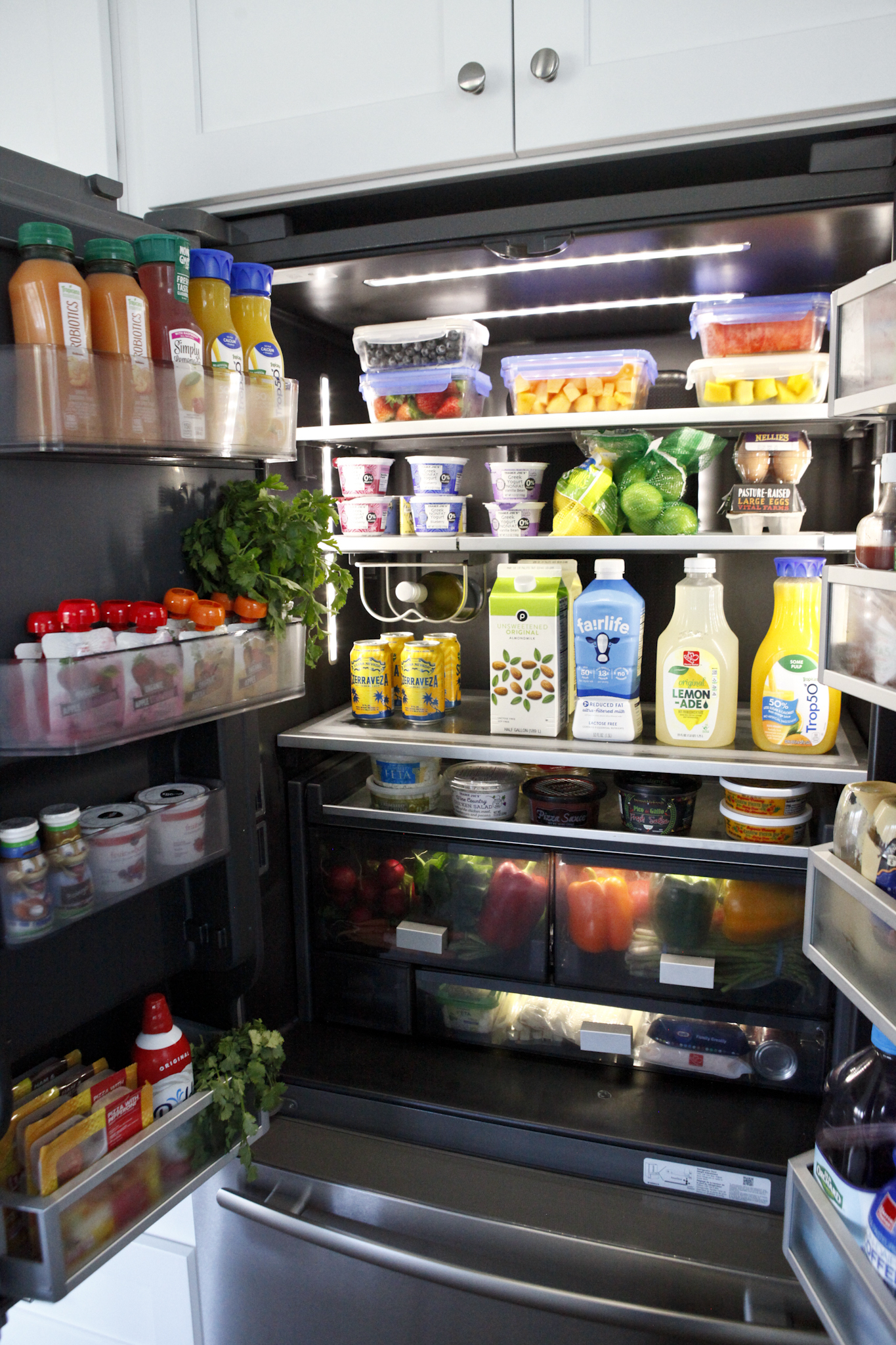 inside of the fridge 