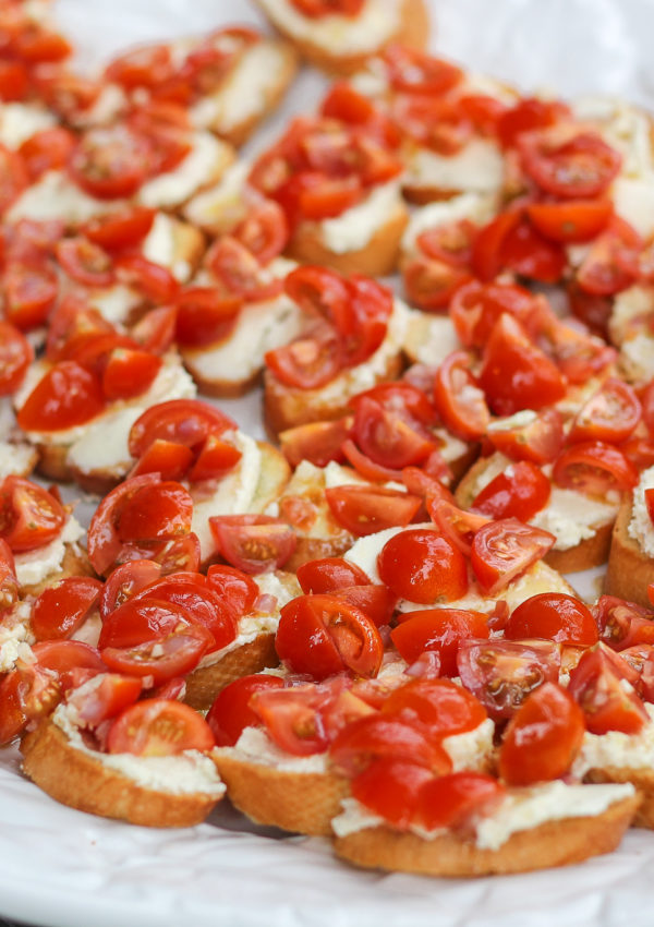 Tomato Crostini with Whipped Feta