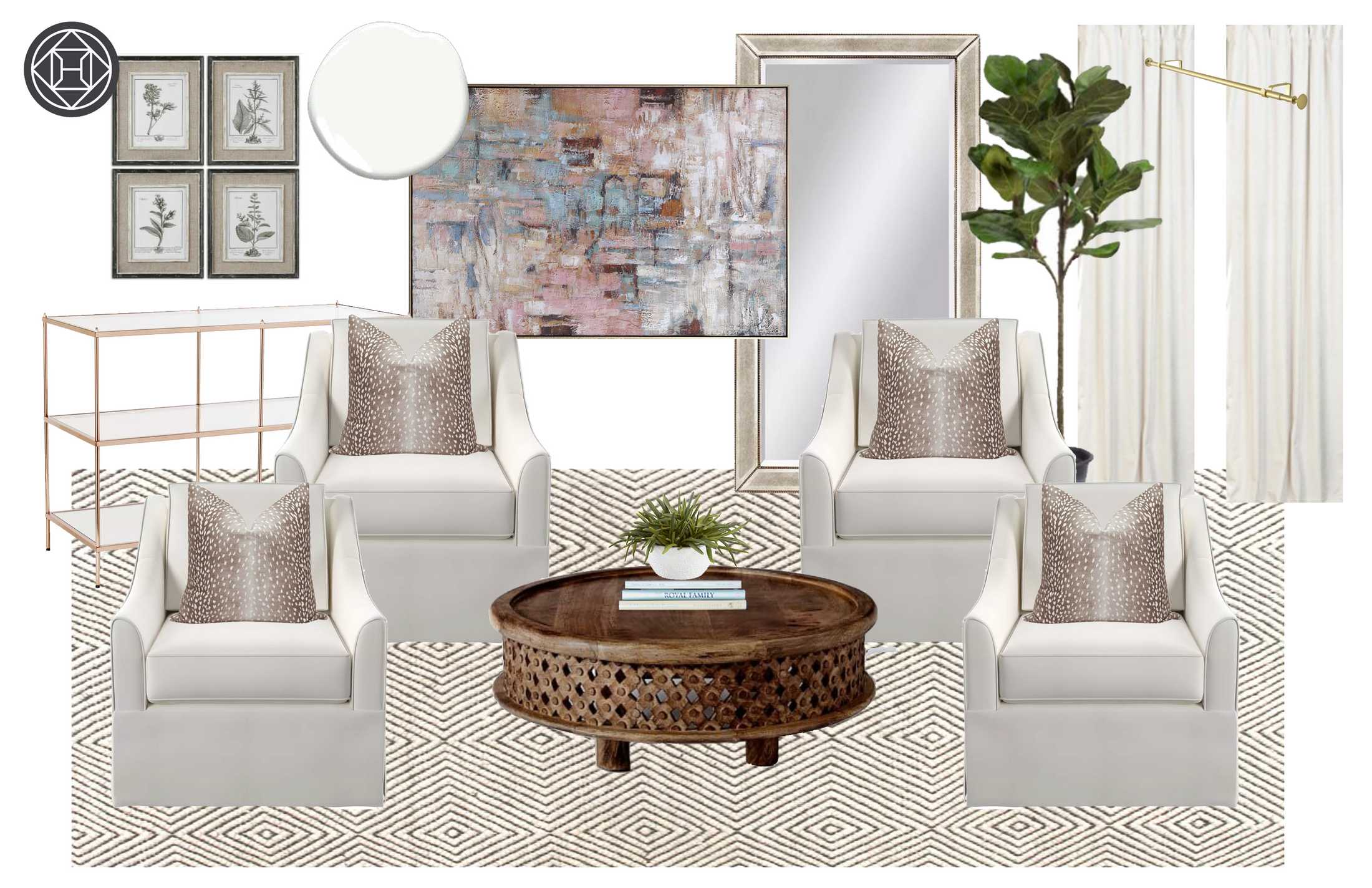 Design Plans: The Circle Room - Carolina Charm