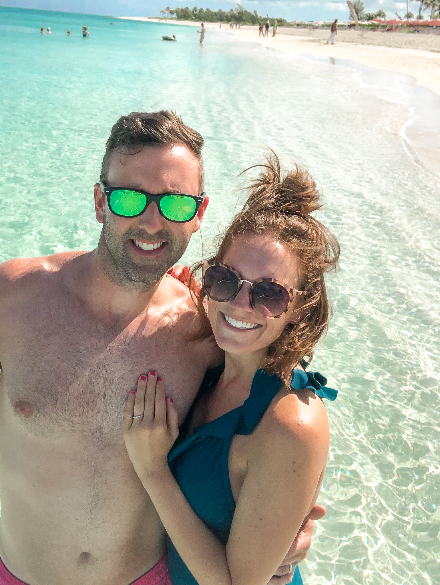 couple on beach Turks & Caicos 