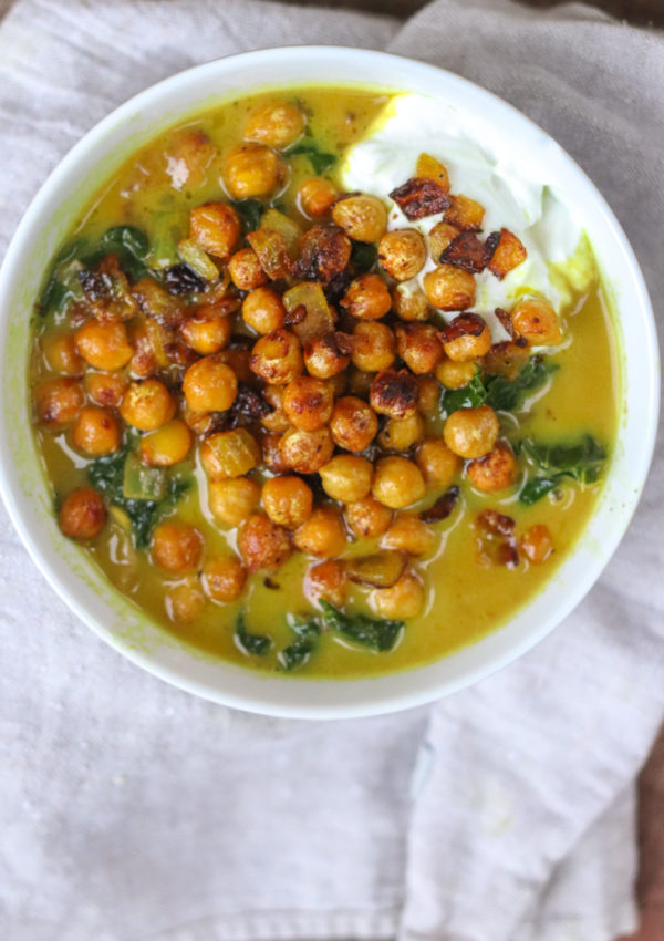 Spiced Chickpea Stew with Coconut and Turmeric