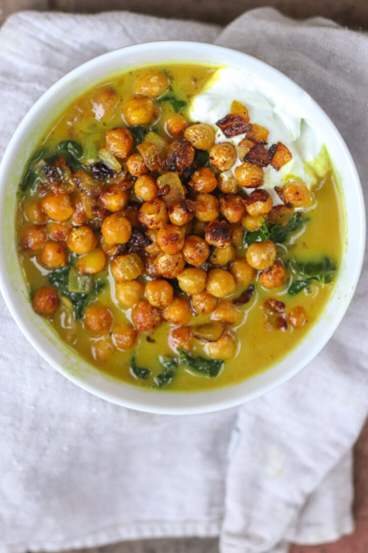 Spiced Chickpea Stew with Coconut and Turmeric