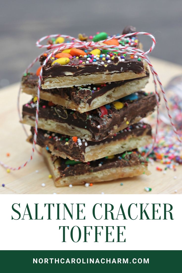 North Carolina lifestyle blogger, Christina shares a delicious Saltine Cracker Toffee recipe. Check out how to create this delicious snack!