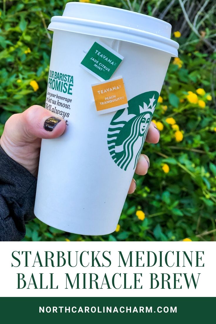 North Carolina lifestyle blogger, Christina creates a delicious Starbucks Medicine Ball Miracle Brew recipe at home! Check it out!