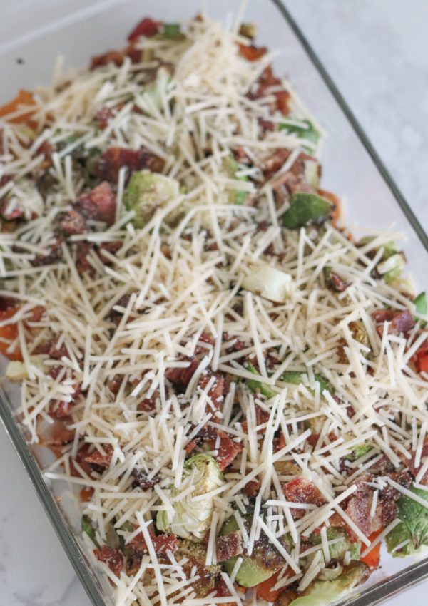 Sweet Potato & Brussels Sprouts Breakfast Casserole (Freezer Friendly)