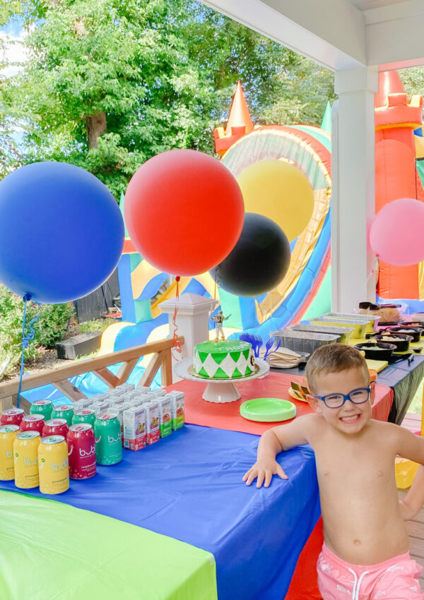 Thomas’s 5th Birthday Power Rangers Splash Party