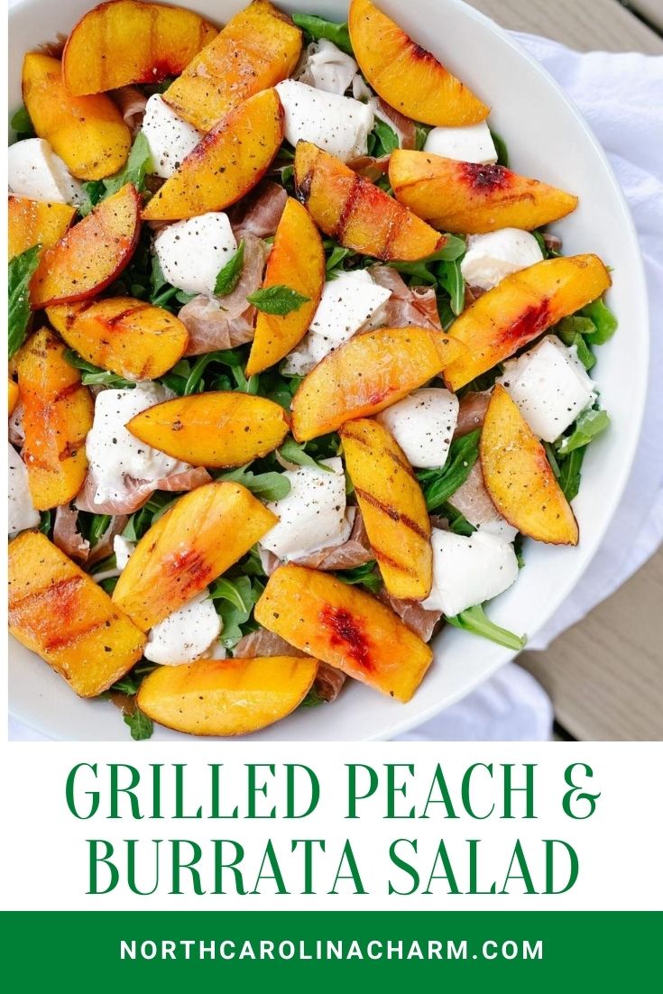 Grilled Peach Burrata Salad