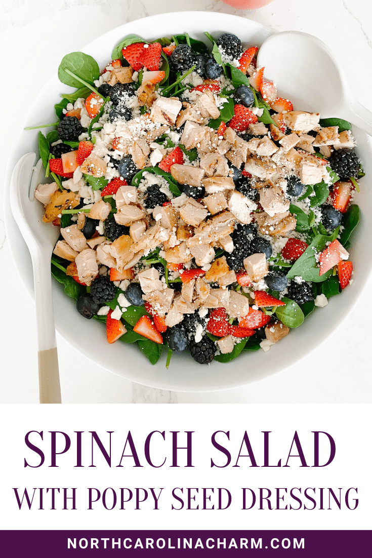 spinach salad with poppy seed dressing