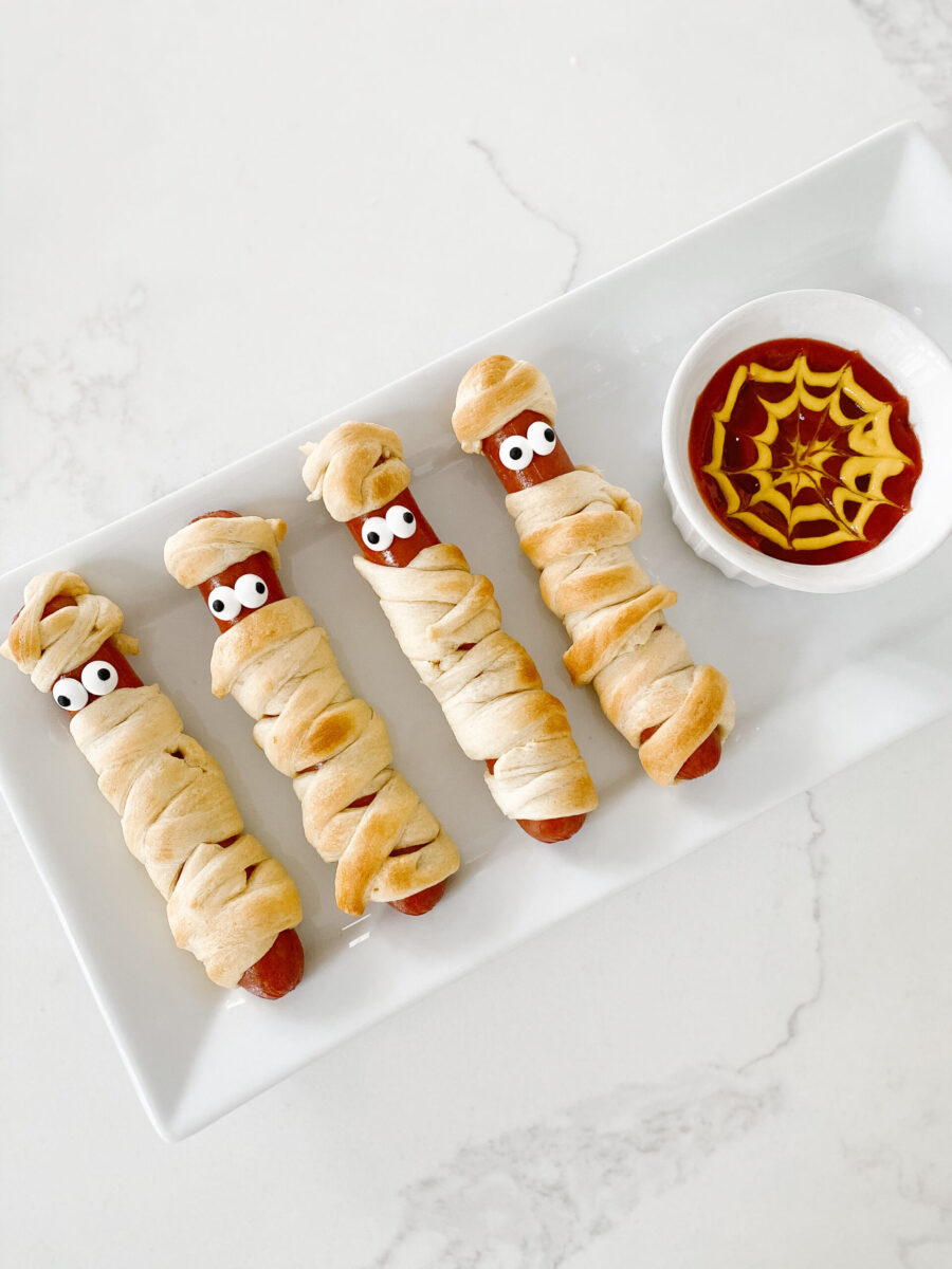 Halloween Traditions - Mummy Hot dogs