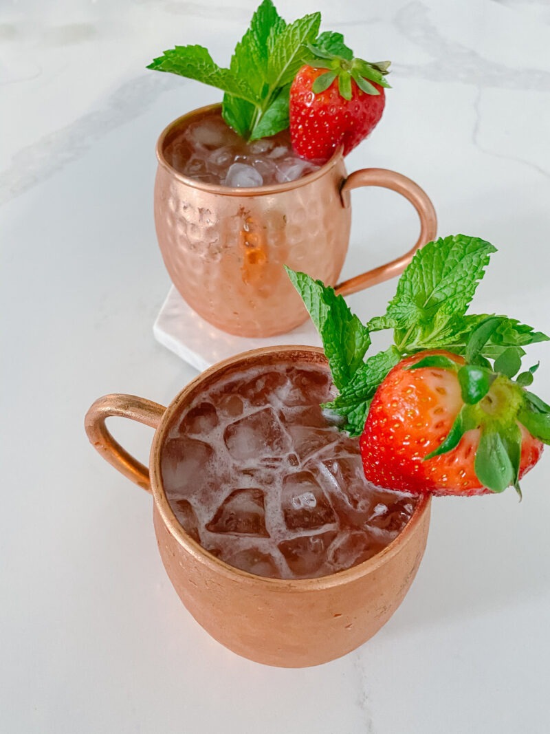 Strawberry Mint Moscow Mule Carolina Charm