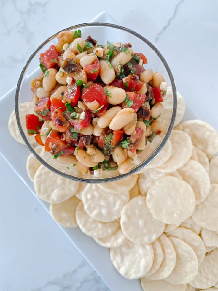 Marinated White Bean Dip (Dairy-Free, Vegan)