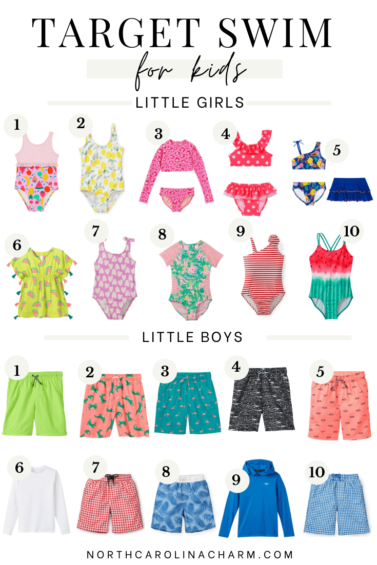 Need a great kids swimsuit this year? Carolina Charm is sharing her favorite Target kids swimsuits for both boys and girls. Click HERE to shop them now!