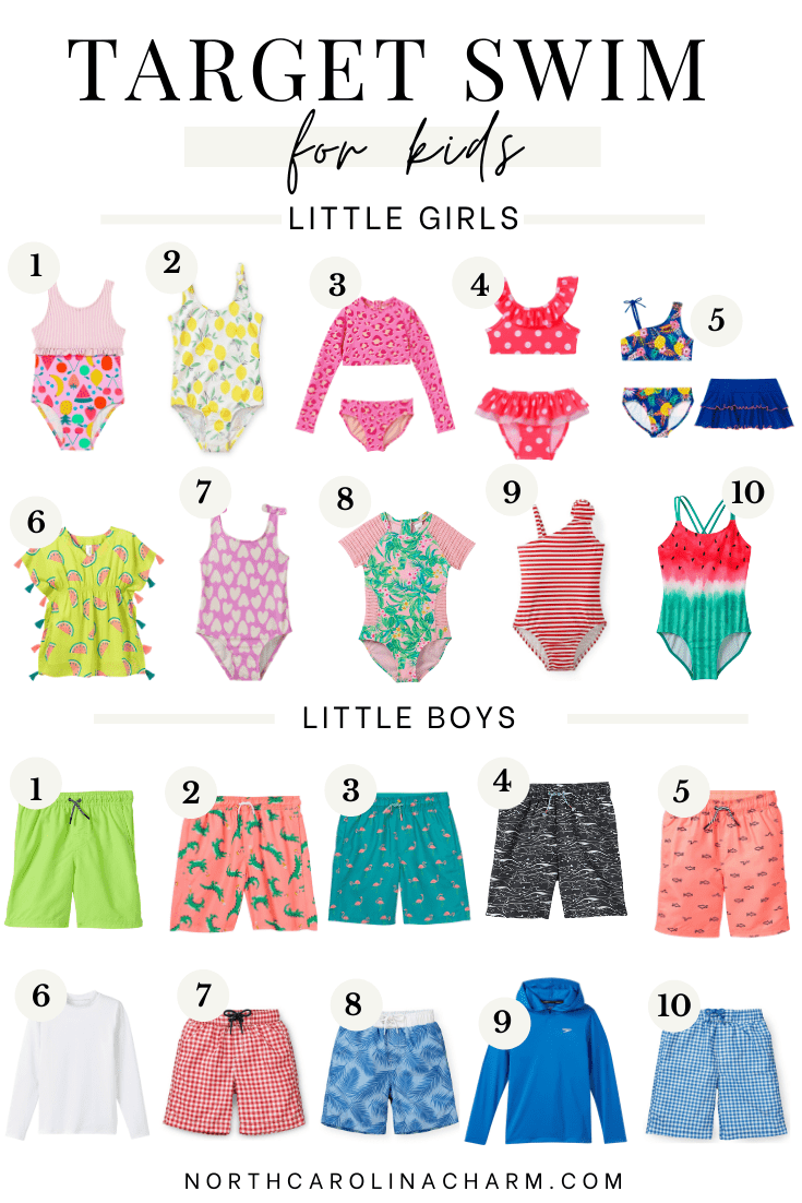 Target Kids Swim Suits - Carolina Charm