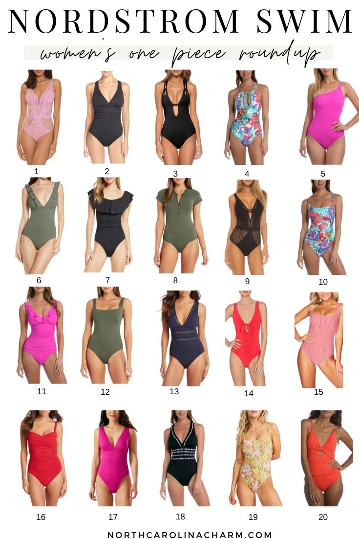 Looking for the perfect one piece swim suit this year? Carolina Charm has rounded up the best of the best swim suits from Nordstrom. Click to see them HERE!