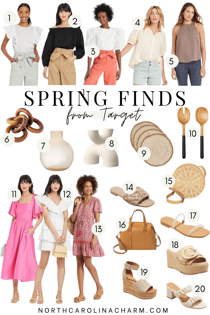 Need a little spring wardrobe refresh? Carolina Charm has you covered with her latest Target Spring Finds HERE!