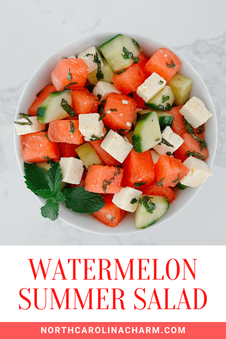 Fresh Salads with watermelon