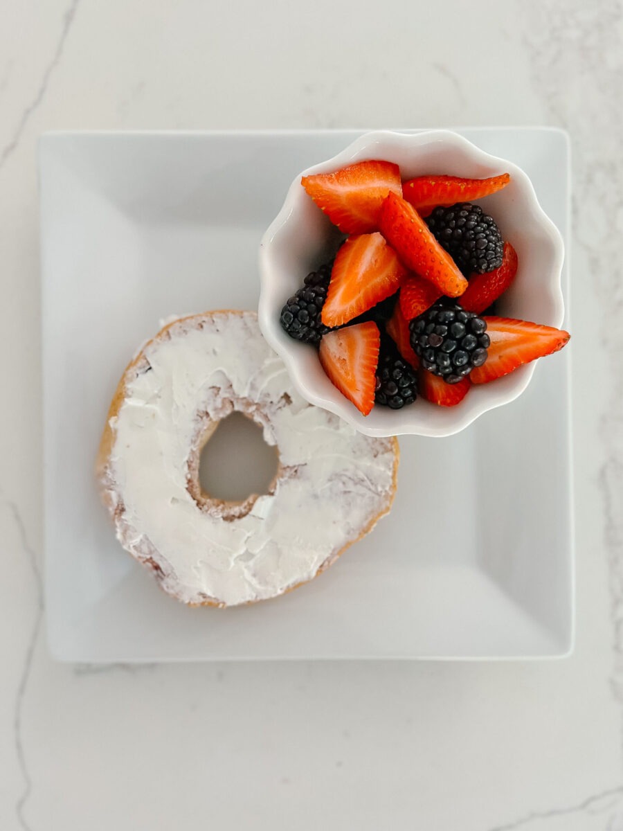 Breakfast Ideas for Kids -- Bagel & Cream Cheese