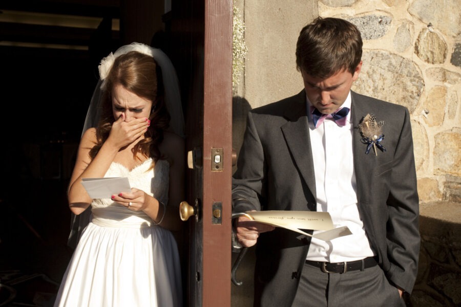 vow renewal - wedding day letters