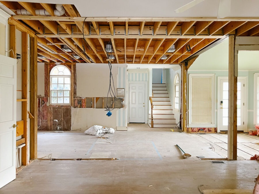 kitchen renovation progress