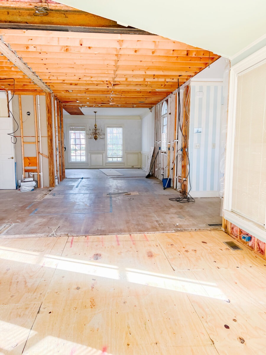 kitchen renovation progress