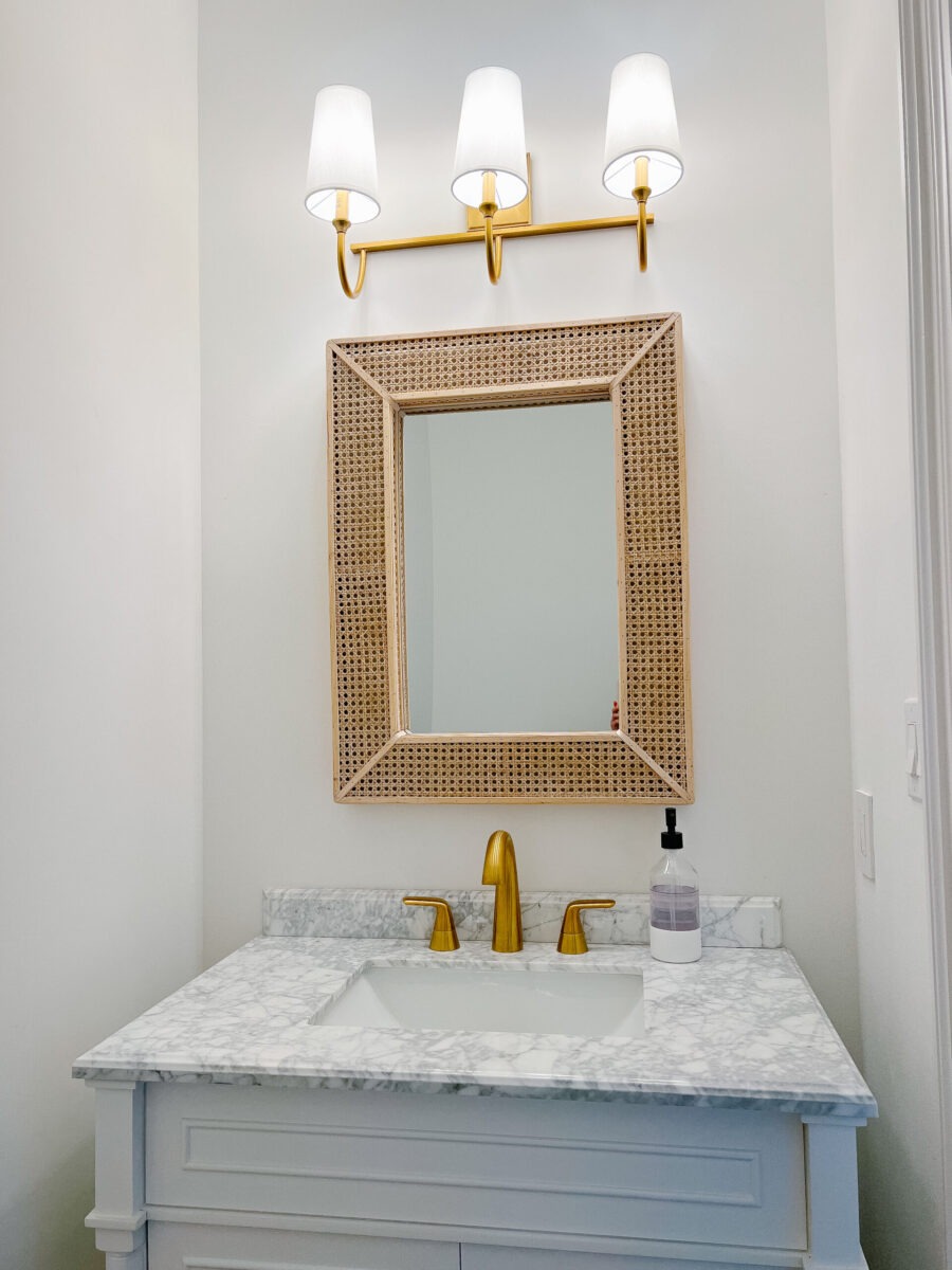 powder room makeover - progress