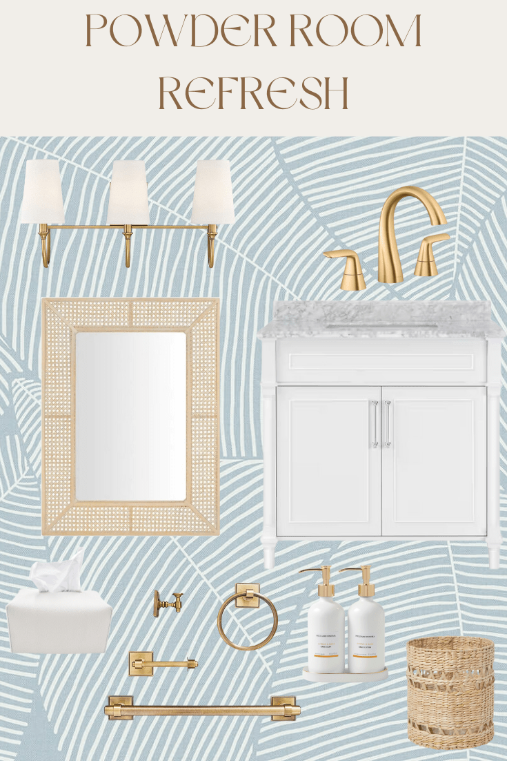 powder room design board