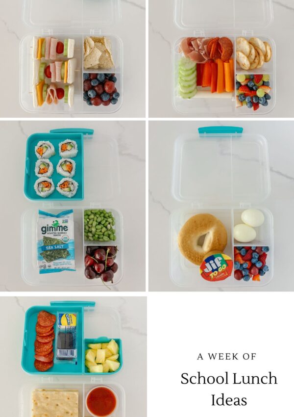 A Week of School Lunch Box Ideas