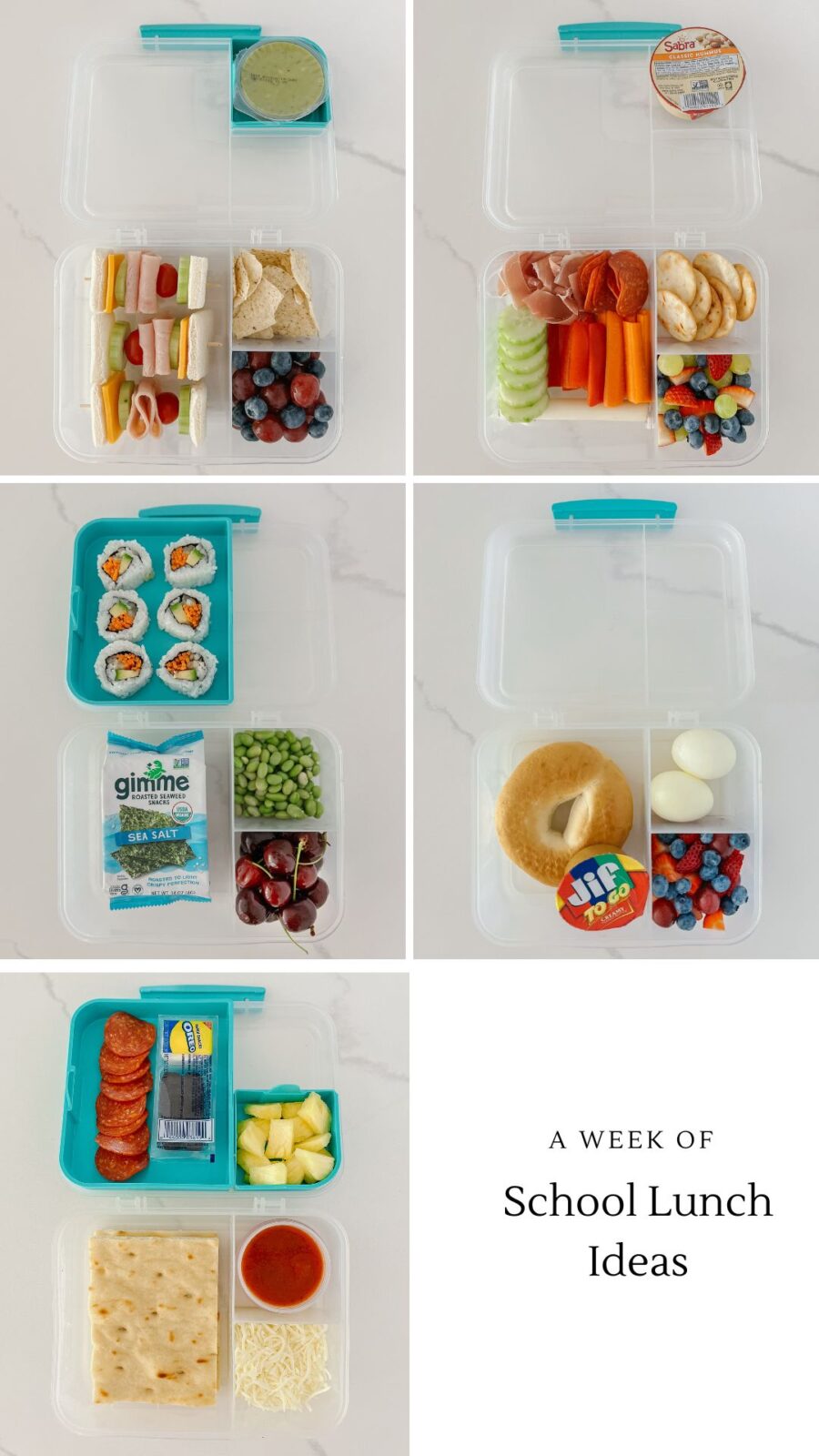 A Week of School Lunch Box Ideas - Carolina Charm