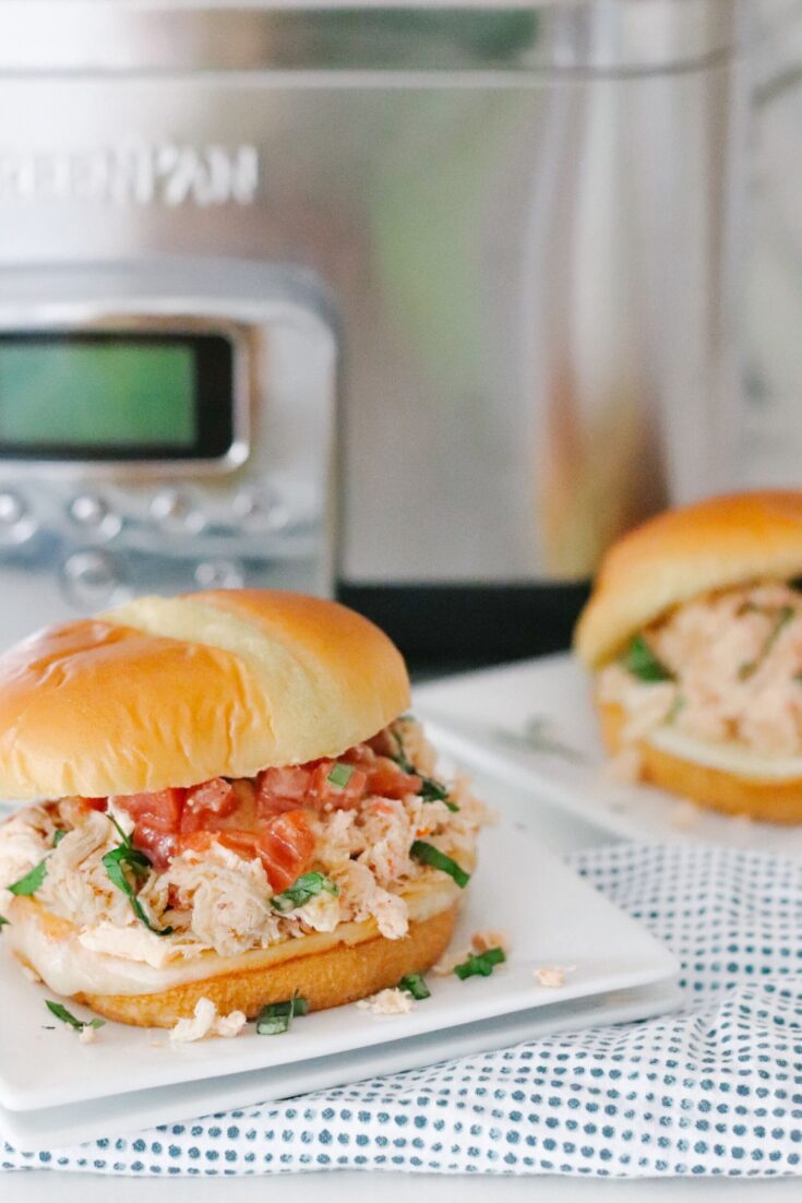 Crockpot Italian Chicken Sandwich