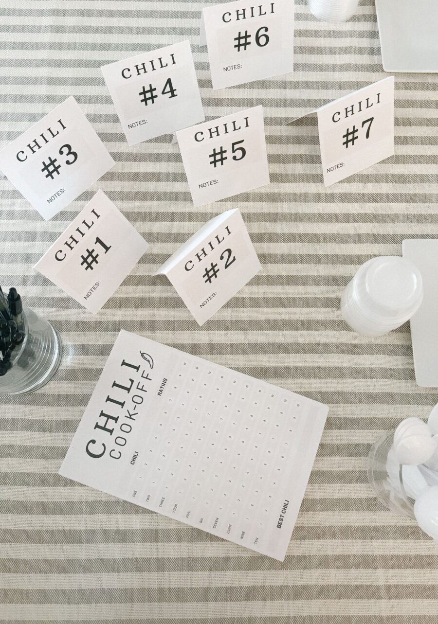 Chili Cook Off Printables