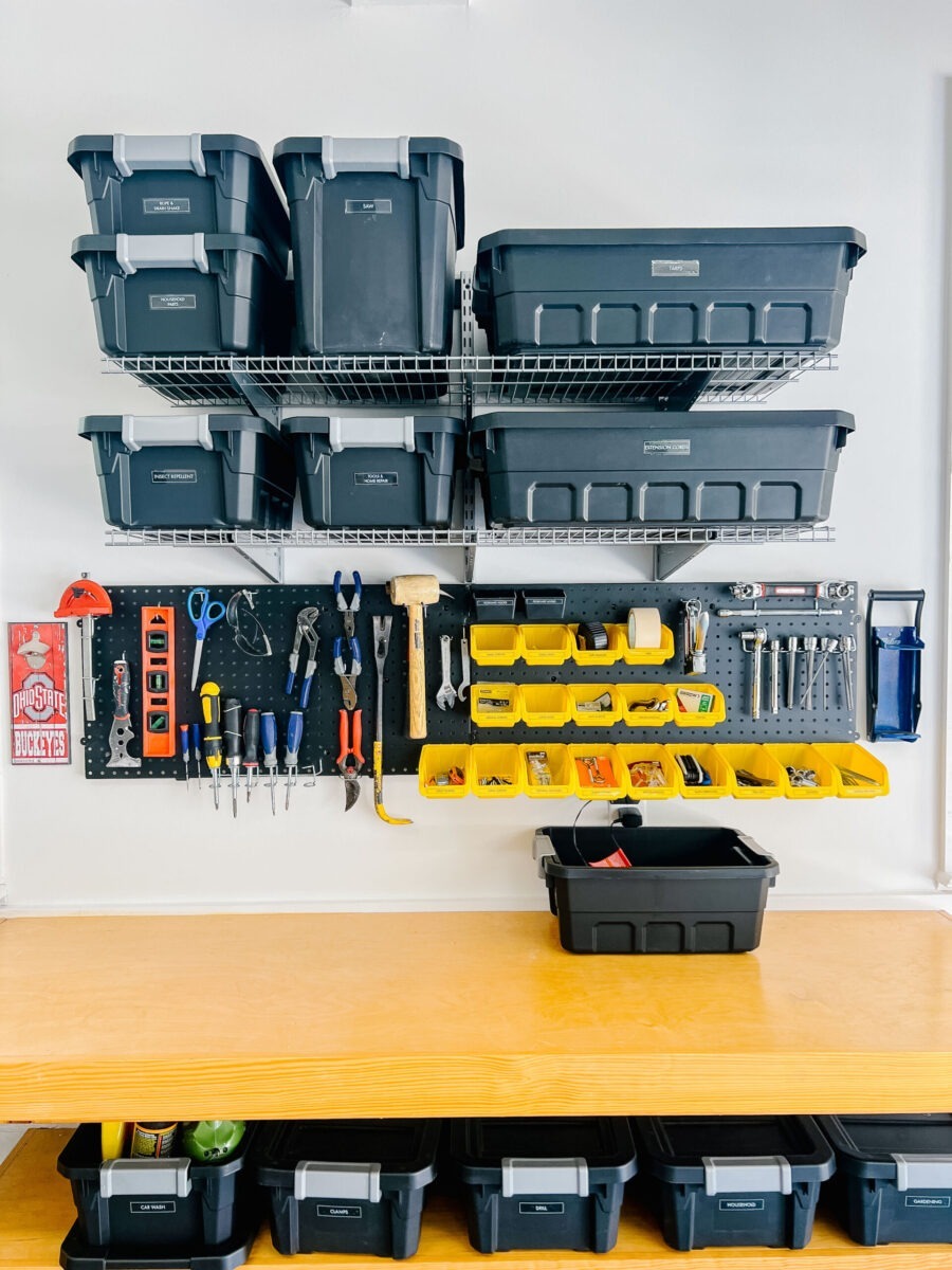 Garage Makeover Before And After - Work Bench