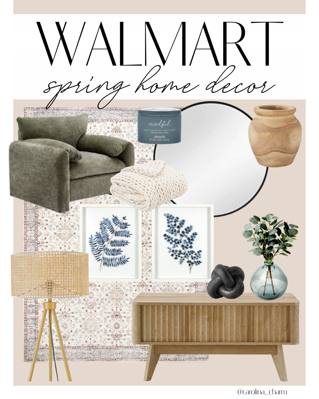 Spring Home Decor from Walmart Target Carolina Charm