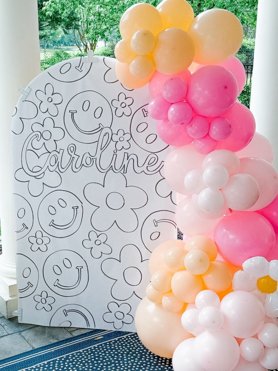 10th Birthday Party Coloring Wall