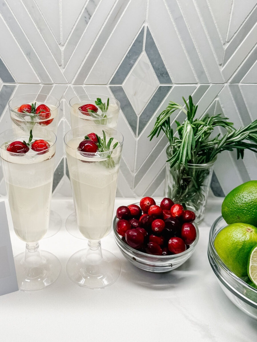 Winter White Cosmo Cocktails