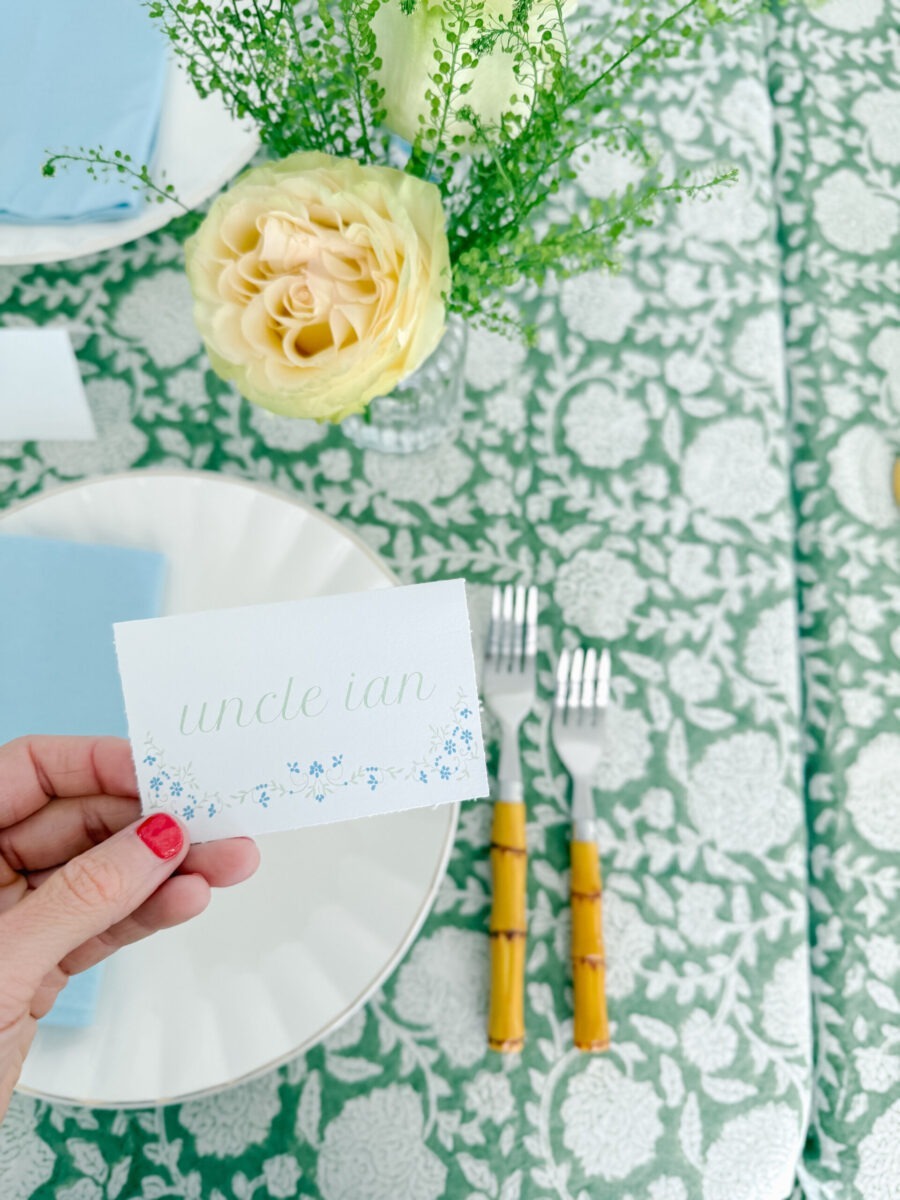 Thanksgiving Tablescape Place Cards